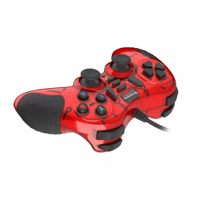 GENESIS MANGAN 200 rood USB 2.0 gamepad analoog / digitaal pc