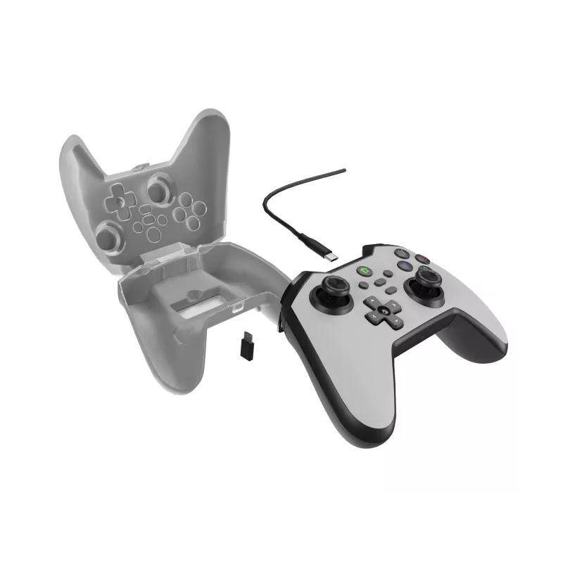GENESIS Mangan 300 wit USB gamepad analoog / digitaal Android, Nintendo Switch, pc
