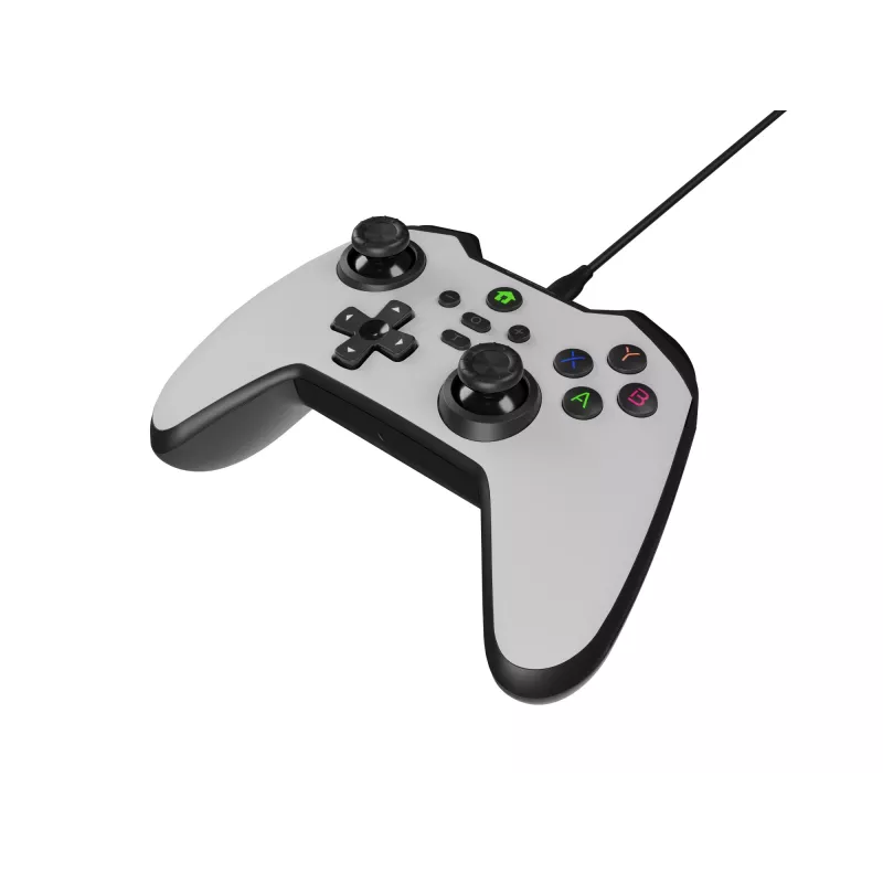 GENESIS Mangan 300 wit USB gamepad analoog / digitaal Android, Nintendo Switch, pc