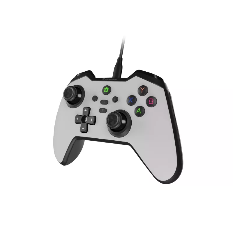 GENESIS Mangan 300 wit USB gamepad analoog / digitaal Android, Nintendo Switch, pc