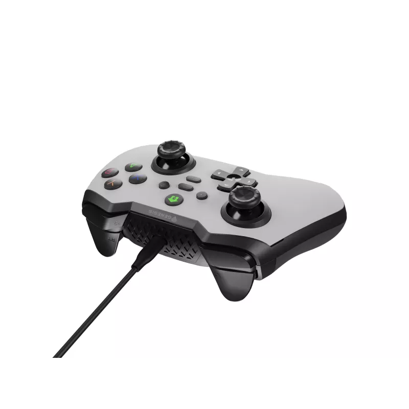 GENESIS Mangan 300 wit USB gamepad analoog / digitaal Android, Nintendo Switch, pc