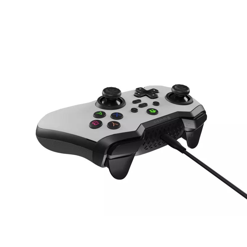 GENESIS Mangan 300 wit USB gamepad analoog / digitaal Android, Nintendo Switch, pc