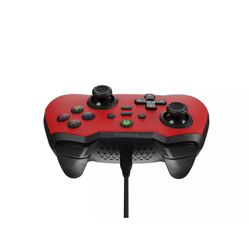 GENESIS Mangan 300 rode USB-gamepad analoog/digitaal Android, Nintendo Switch, pc