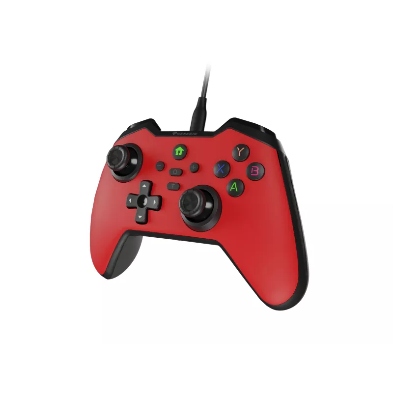 GENESIS Mangan 300 rode USB-gamepad analoog/digitaal Android, Nintendo Switch, pc