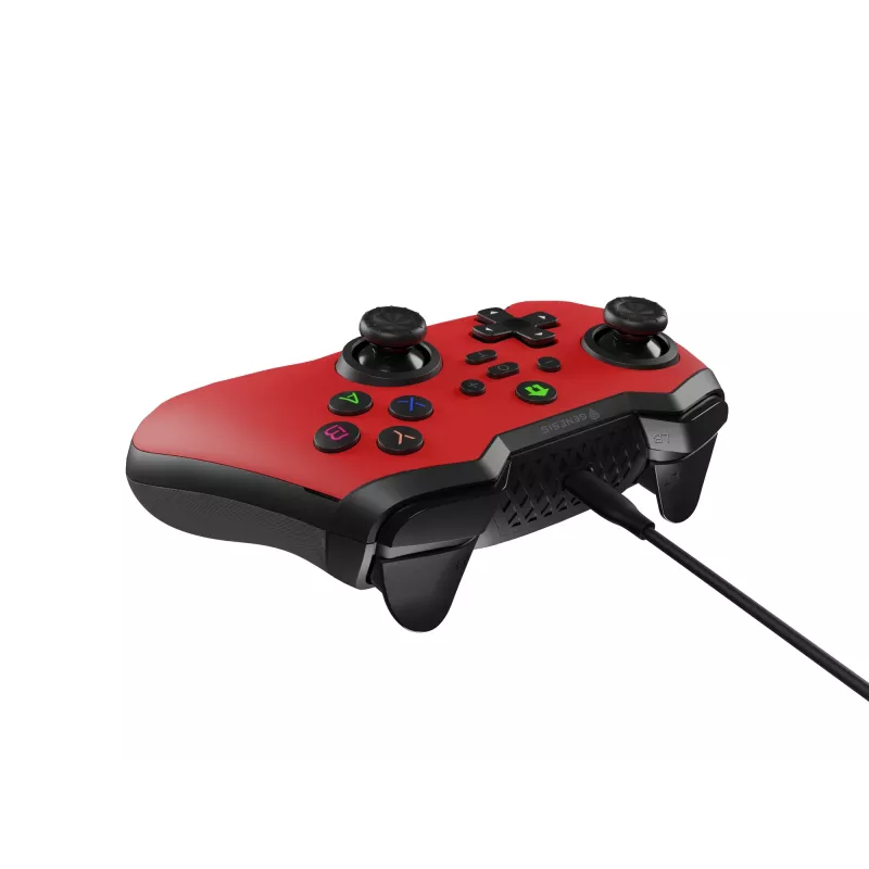 GENESIS Mangan 300 rode USB-gamepad analoog/digitaal Android, Nintendo Switch, pc