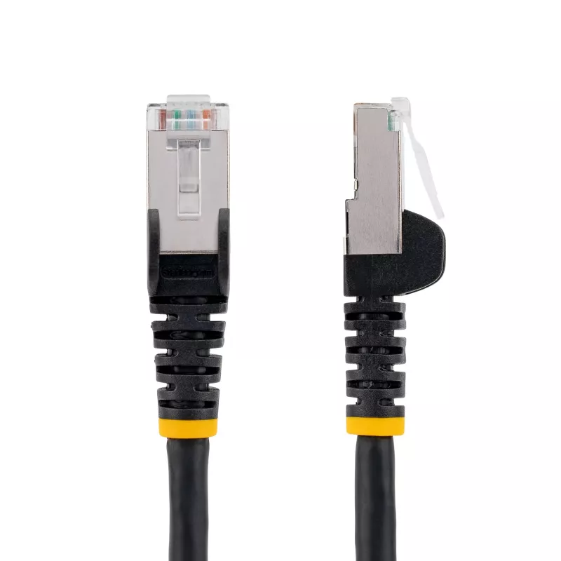 StarTech.com 1m CAT6a ethernetkabel – zwart – Low Smoke Zero Halogen (LSZH) – 10GbE 500MHz 100W PoE++ Snagless RJ-45 met trekontlasting S/FTP netwerk-patchkabel