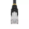 StarTech.com 1m CAT6a ethernetkabel – zwart – Low Smoke Zero Halogen (LSZH) – 10GbE 500MHz 100W PoE++ Snagless RJ-45 met trekontlasting S/FTP netwerk-patchkabel