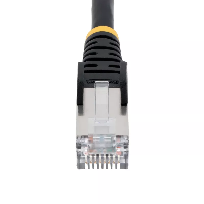 StarTech.com 1m CAT6a ethernetkabel – zwart – Low Smoke Zero Halogen (LSZH) – 10GbE 500MHz 100W PoE++ Snagless RJ-45 met trekontlasting S/FTP netwerk-patchkabel