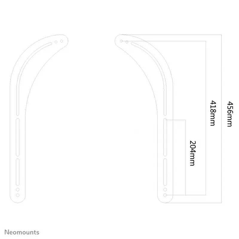 Neomounts NS-SB100 Sonos soundbarhouder – max. 15 kg – beeldschermmontage
