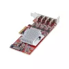 StarTech.com 4-poorts USB Type-C PCIe-kaart, USB 3.2 10Gbps, USB-C PCI Express-uitbreidingskaart, 4x onafhankelijke USB-controllers, Windows/Linux/macOS, TAA-conform