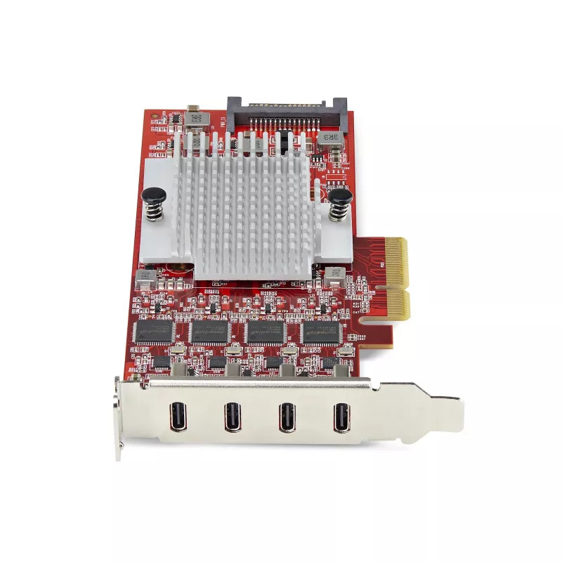 StarTech.com 4-poorts USB Type-C PCIe-kaart, USB 3.2 10Gbps, USB-C PCI Express-uitbreidingskaart, 4x onafhankelijke USB-controllers, Windows/Linux/macOS, TAA-conform