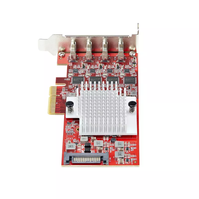 StarTech.com 4-poorts USB Type-C PCIe-kaart, USB 3.2 10Gbps, USB-C PCI Express-uitbreidingskaart, 4x onafhankelijke USB-controllers, Windows/Linux/macOS, TAA-conform