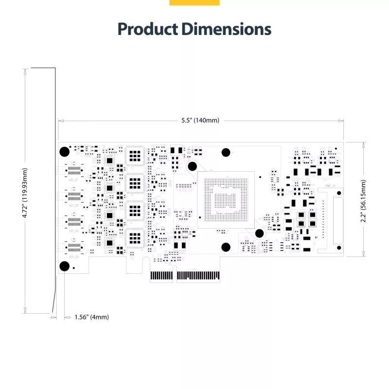 StarTech.com 4-poorts USB Type-C PCIe-kaart, USB 3.2 10Gbps, USB-C PCI Express-uitbreidingskaart, 4x onafhankelijke USB-controllers, Windows/Linux/macOS, TAA-conform