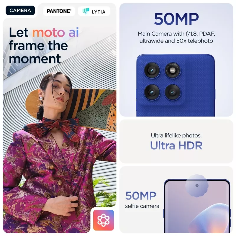 Motorola edge 60 pro 16,9 cm (6,67 inch) dual SIM Android 15 5G USB Type-C 12 GB 512 GB 6000 mAh blauw