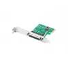 Lanberg PCE-LPT-001 PCIe-kaart met parallelle LPT-poort (DB25), low profile beugel