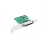 Lanberg PCE-LPT-001 PCIe-kaart met parallelle LPT-poort (DB25), low profile beugel