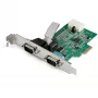 StarTech.com 2-poorts PCI Express RS232 seriële adapter - PCIe RS232 seriële hostcontroller - PCIe naar dual serieel DB9-kaart - 16950 UART - uitbreidingskaart - Windows & Linux
