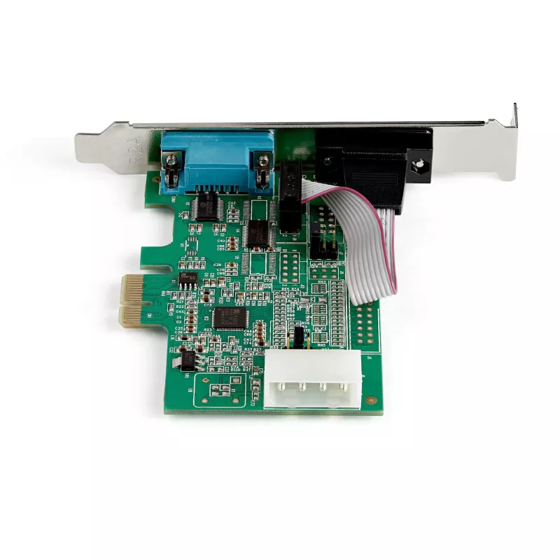StarTech.com 2-poorts PCI Express RS232 seriële adapter - PCIe RS232 seriële hostcontroller - PCIe naar dual serieel DB9-kaart - 16950 UART - uitbreidingskaart - Windows & Linux
