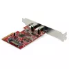 StarTech.com 2-poorts USB 3.2 Gen 2 PCIe-kaart, USB-C 10Gbps SuperSpeed PCI Express 3.0 x4 controllerkaart, USB Type-C-adapterkaart, alleen data, Windows/macOS/Linux, TAA