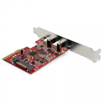StarTech.com 2-poorts USB 3.2 Gen 2 PCIe-kaart, USB-C 10Gbps SuperSpeed PCI Express 3.0 x4 controllerkaart, USB Type-C-adapterkaart, alleen data, Windows/macOS/Linux, TAA