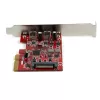 StarTech.com 2-poorts USB 3.2 Gen 2 PCIe-kaart, USB-C 10Gbps SuperSpeed PCI Express 3.0 x4 controllerkaart, USB Type-C-adapterkaart, alleen data, Windows/macOS/Linux, TAA