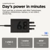 Motorola TurboPower 68W universele zwarte AC-snellader voor binnen