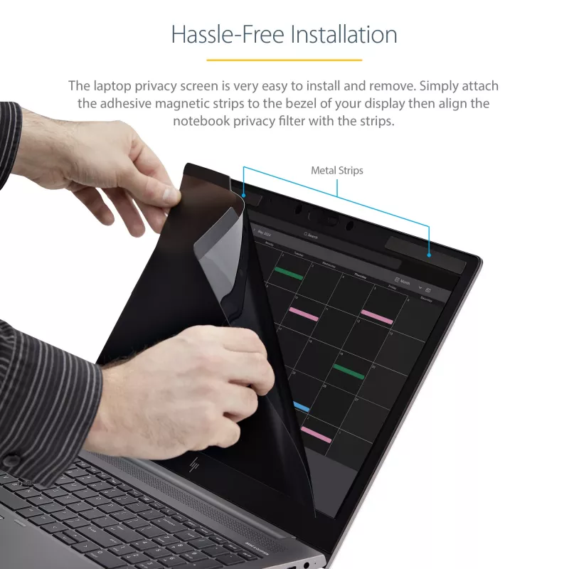 StarTech.com laptop-privacyfilter voor 15.6 inch notebook - magnetisch, afneembaar laptop-display-beveiligingsfilter - blauwlichtreducerende beeldschermbescherming - 16:9 - mat/glanzend - +/-30 graden