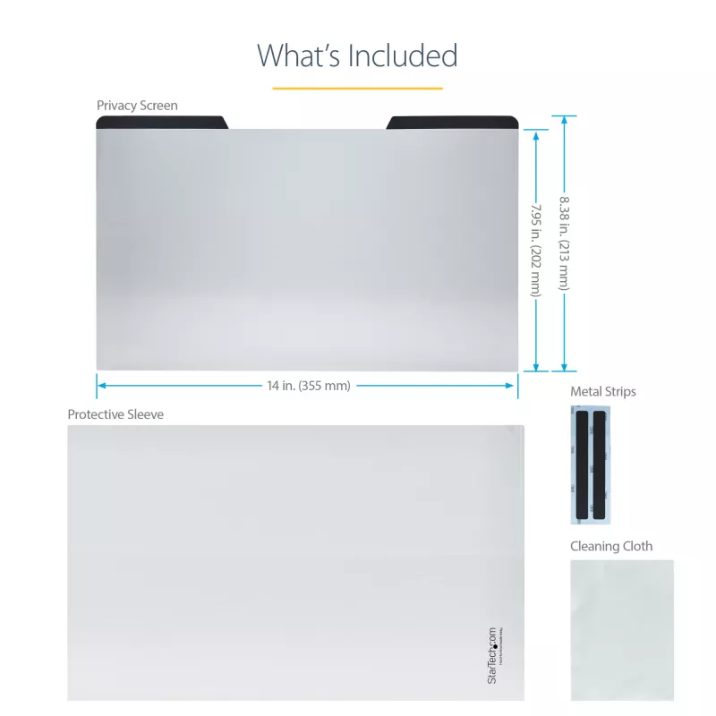 StarTech.com laptop-privacyfilter voor 15.6 inch notebook - magnetisch, afneembaar laptop-display-beveiligingsfilter - blauwlichtreducerende beeldschermbescherming - 16:9 - mat/glanzend - +/-30 graden