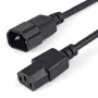 StarTech.com 1m stroomverlengkabel, C14 naar C13, 10A 125V, 18AWG, computer-stroomverlengkabel, IEC-320-C14 naar IEC-320-C13 AC-stroomkabelverlenging voor voedingen, UL-gecertificeerd