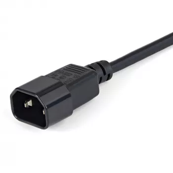 StarTech.com 1m stroomverlengkabel, C14 naar C13, 10A 125V, 18AWG, computer-stroomverlengkabel, IEC-320-C14 naar IEC-320-C13 AC-stroomkabelverlenging voor voedingen, UL-gecertificeerd