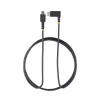 StarTech.com 1,8 m (6 ft) USB-C-oplaadkabel, haaks – 60 W PD 3 A – robuuste USB-C-snellaadkabel – zwart, USB 2.0 Type-C – duurzame aramidevezel – USB-oplaadkabel