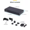 StarTech.com 8-poorts DisplayPort KVM-switch met 1U rackmontagekit, 4K 60Hz DP 1.2, knop- en hotkey-omschakeling, 4-poorts USB-hub, besturingssysteemonafhankelijk, TAA-conform