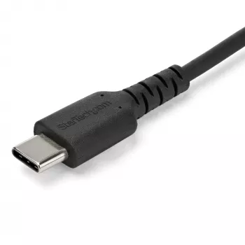 StarTech.com 2m USB-A naar USB-C-oplaadkabel – robuuste snellaad- en synchronisatiekabel USB 2.0 naar USB Type-C datakabel – slijtvaste TPE-mantel aramidevezel M/M 3A zwart – Samsung S10, iPad Pro, Pixel