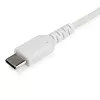 StarTech.com 1m USB-C-oplaadkabel – robuuste snellaad- en synckabel USB 2.0 Type-C naar USB-C-laptopoplaadkabel – TPE-mantel aramidevezel M/M 60W wit – Samsung S10 S20 iPad Pro MS Surface