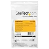 StarTech.com 2m USB-C-oplaadkabel – robuuste snellaad- en sync-USB-2.0-Type-C-naar-USB-C-laptopoplaadkabel – TPE-mantel aramidevezel M/M 60W wit – Samsung S10 S20 iPad Pro MS Surface