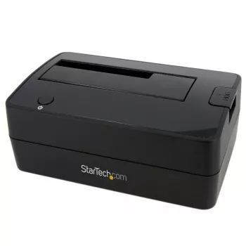 StarTech.com Single Bay USB 3.0 naar SATA harde schijf-dockingstation, USB 3.0 (5 Gbit/s) harde schijf-dock, externe 2,5/3,5 inch SATA I/II/III HDD/SSD-dockingstation, top-loading harde schijf-inzet
