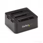StarTech.com Dual-Bay USB 3.2 Gen 2 naar SATA harde schijf-dockingstation, USB 10Gbps harde schijf-dock, externe 2,5/3,5 inch SATA I/II/III SSD/HDD-dockingstation, hot-swap harde schijf-inzet, top-loading