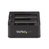 StarTech.com Dual-Bay USB 3.2 Gen 2 naar SATA harde schijf-dockingstation, USB 10Gbps harde schijf-dock, externe 2,5/3,5 inch SATA I/II/III SSD/HDD-dockingstation, hot-swap harde schijf-inzet, top-loading