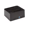 StarTech.com Dual-Bay USB 3.2 Gen 2 naar SATA harde schijf-dockingstation, USB 10Gbps harde schijf-dock, externe 2,5/3,5 inch SATA I/II/III SSD/HDD-dockingstation, hot-swap harde schijf-inzet, top-loading