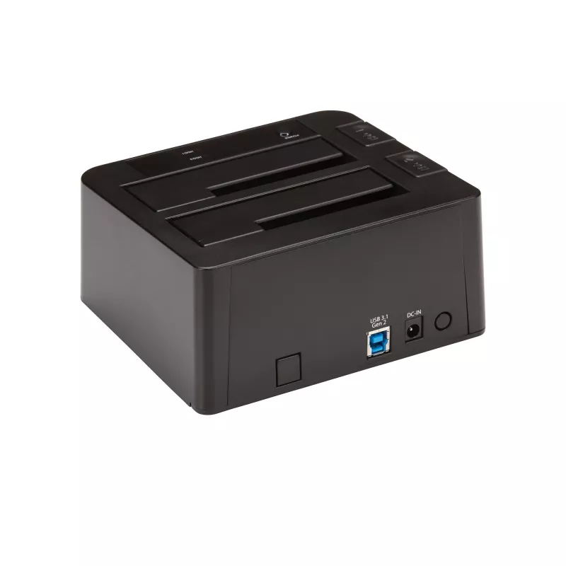 StarTech.com Dual-Bay USB 3.2 Gen 2 naar SATA harde schijf-dockingstation, USB 10Gbps harde schijf-dock, externe 2,5/3,5 inch SATA I/II/III SSD/HDD-dockingstation, hot-swap harde schijf-inzet, top-loading