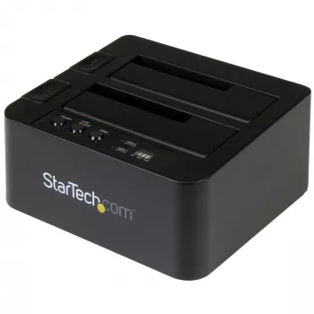 StarTech.com standalone harde schijf-duplicator, Dual-Bay HDD/SSD-kloonapparaat/kopieerapparaat, USB 3.1 (10 Gbit/s) naar SATA III HDD/SSD-dockingstation, harde schijf-duplicator-dock, harde schijf-kloonapparaat