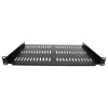 StarTech.com 1U serverrack-plank - universele geventileerde cantilever rack-montageplaat voor 19 inch netwerkrack & kast - duurzaam ontwerp - draagvermogen 55lb/25kg - 12 inch diepe plank, zwart