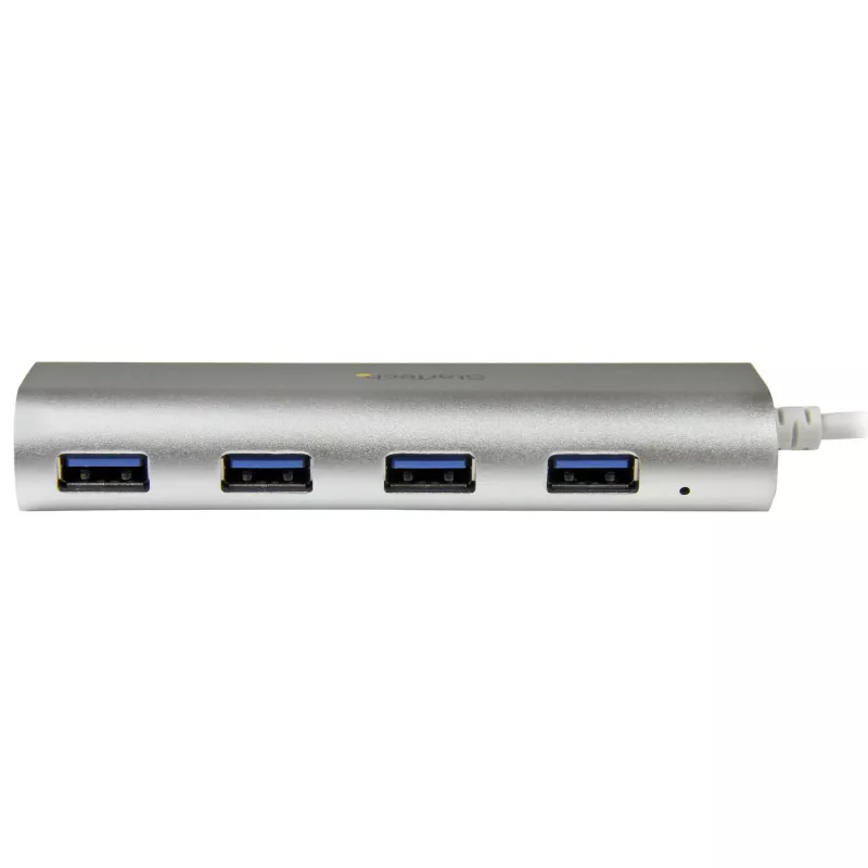 StarTech.com 4-poorts USB hub, USB A naar 4x USB-A aansluitingen, USB 5Gbps, robuust ontwerp, busgevoed, draagbare laptop USB 3.0 hub