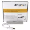 StarTech.com 4-poorts USB hub, USB A naar 4x USB-A aansluitingen, USB 5Gbps, robuust ontwerp, busgevoed, draagbare laptop USB 3.0 hub