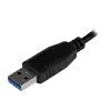 StarTech.com draagbare 4-poorts SuperSpeed mini USB 3.0 hub - zwart~Draagbare 4-poorts SuperSpeed mini USB 3.0 hub - 5Gbps - zwart