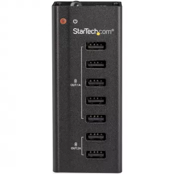 StarTech.com 7-poorts USB-laadstation met 5x 1A- en 2x 2A-aansluitingen