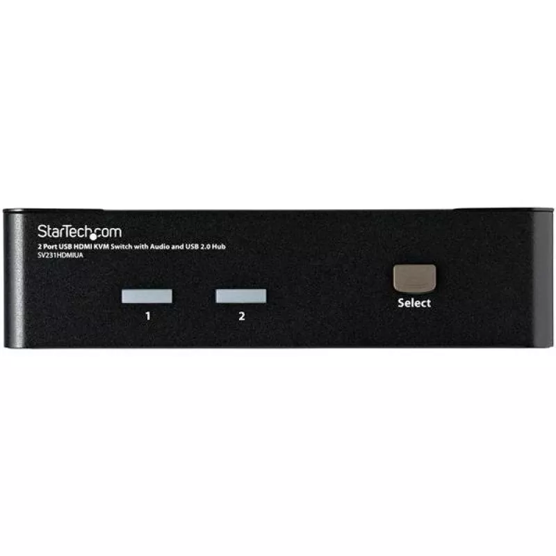 StarTech.com 2-poorts USB HDMI KVM-switch met audio en USB 2.0 hub