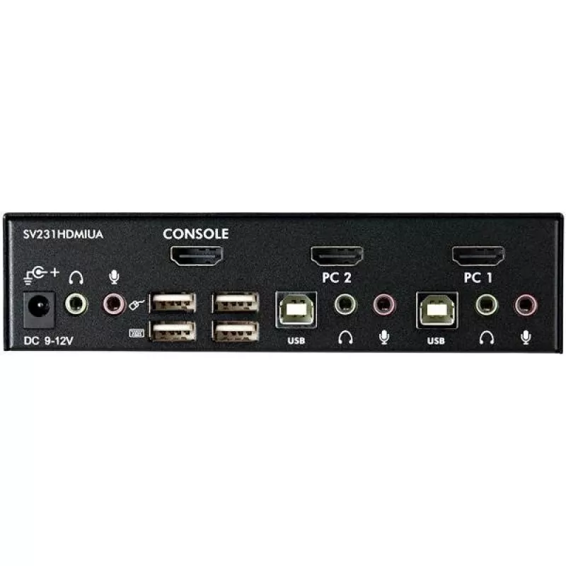 StarTech.com 2-poorts USB HDMI KVM-switch met audio en USB 2.0 hub