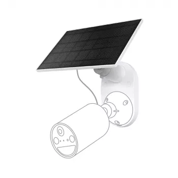 TP-Link Tapo zonnepaneel SPECIFICATIE: 5,2 V 2,5 W FUNCTIE: Type-C-laadaansluiting, ononderbroken stroomvoorziening, flexibele zonne-installatie, werkt met accucamera, 4 m laadkabel (totaal), weerbestendig (IP65)