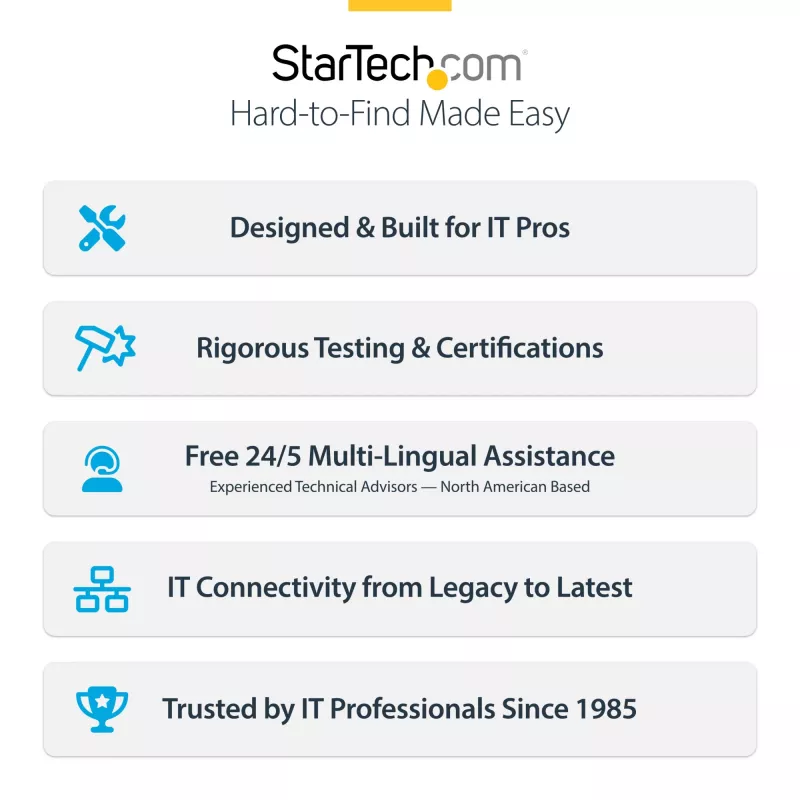StarTech.com 3ft (1m) Thunderbolt 5 kabel, 80 Gbit/s/tot 120 Gbit/s, 240 W PD, 8K 60 Hz, gecertificeerde Thunderbolt-kabel – compatibel met Thunderbolt 4/USB4/USB-C